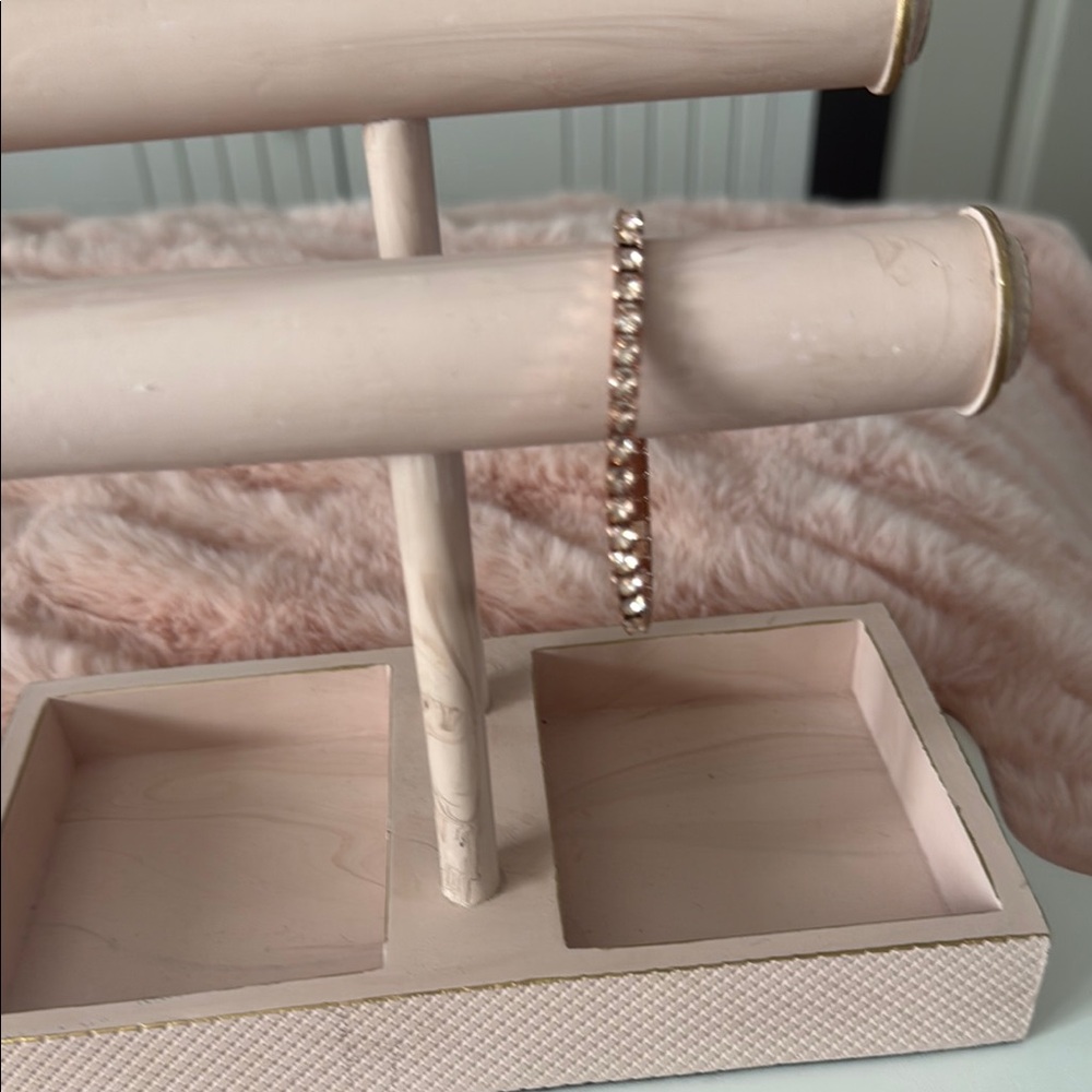 Touchstone Crystal by Swarovski Rose Gold Ice Stretch Bracelet